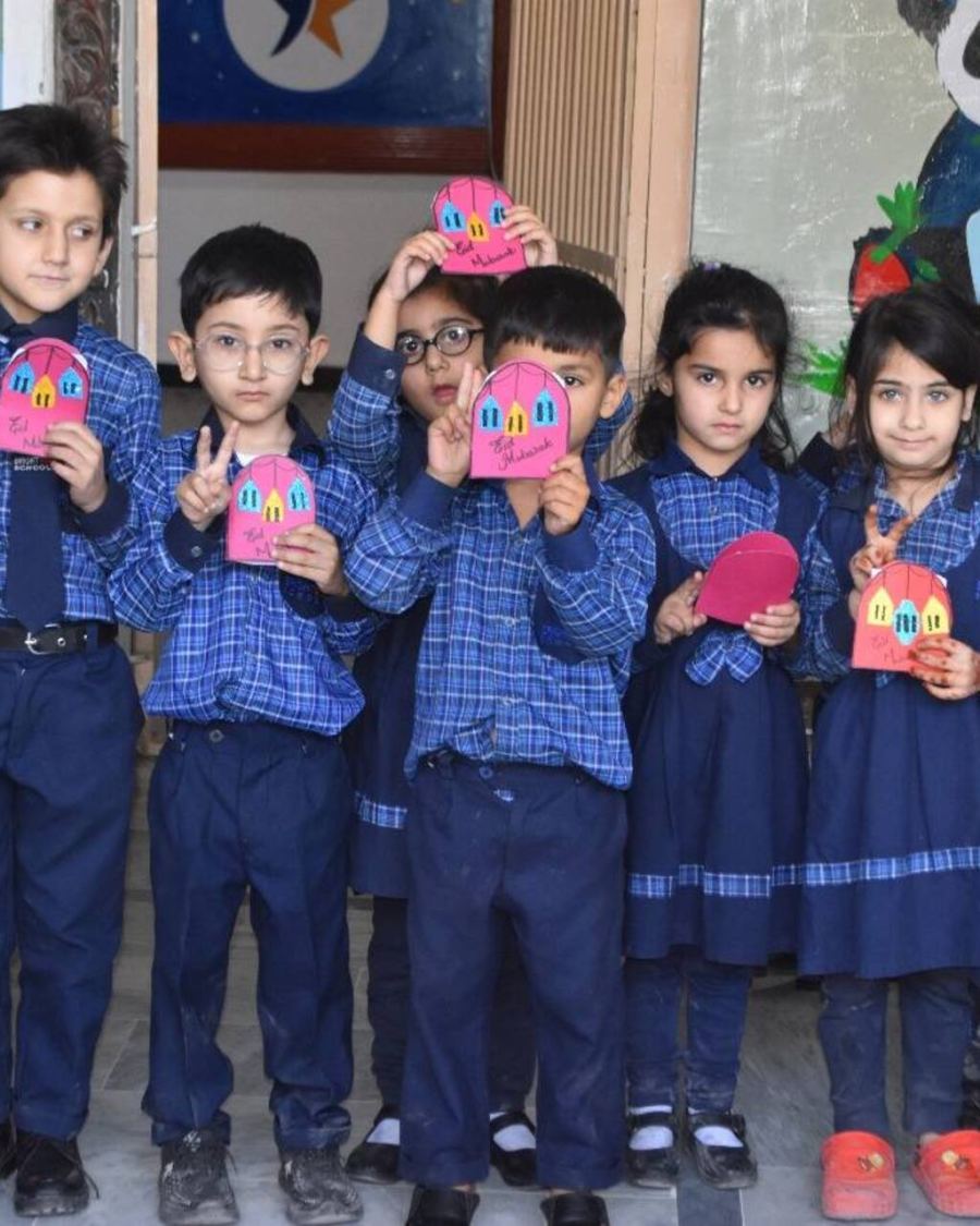 Montessori students in Bright Star uniform